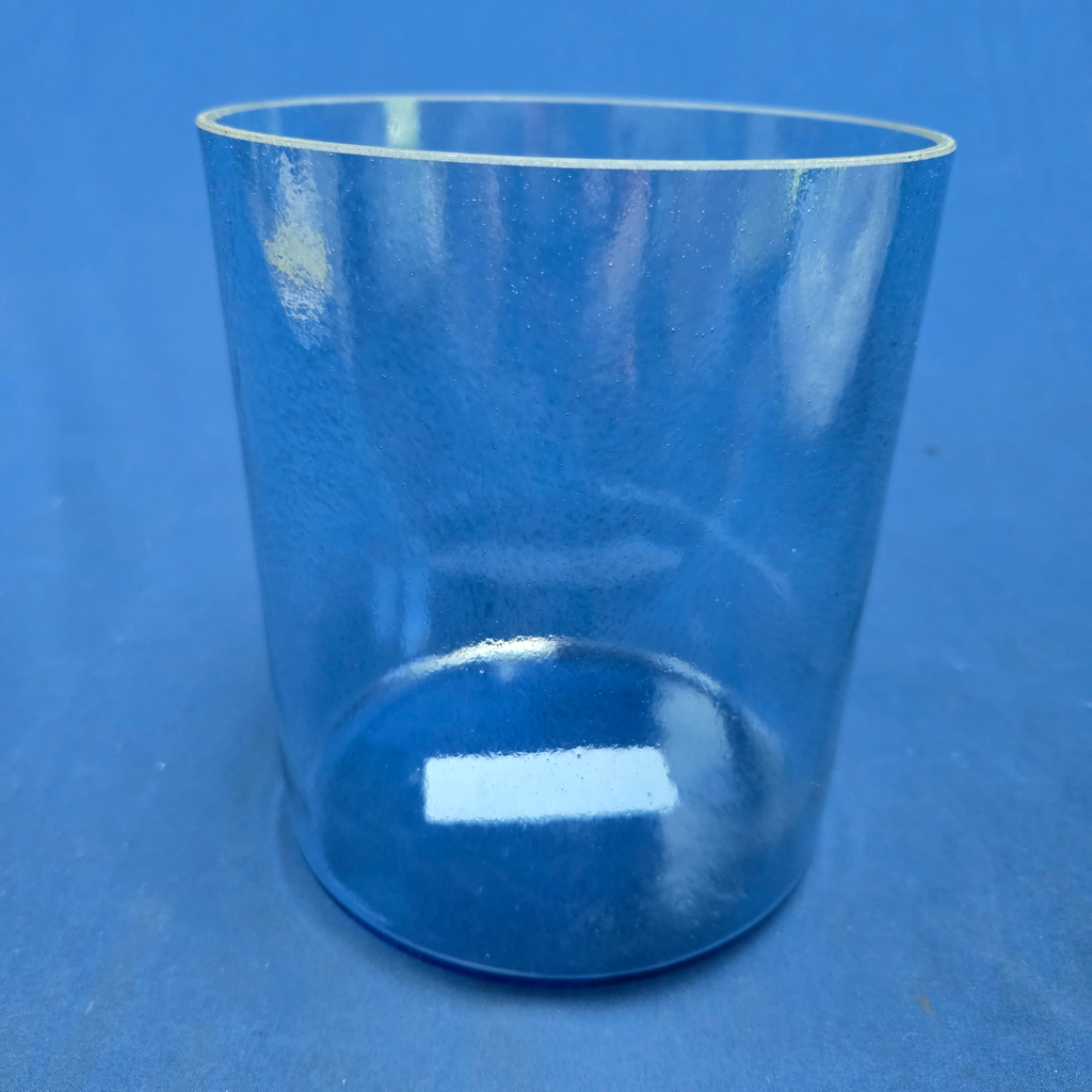 [#4171] Blue Sapphire Infused Quartz Crystal Singing Bowl | 6" | 4B-29 | 485 Hz