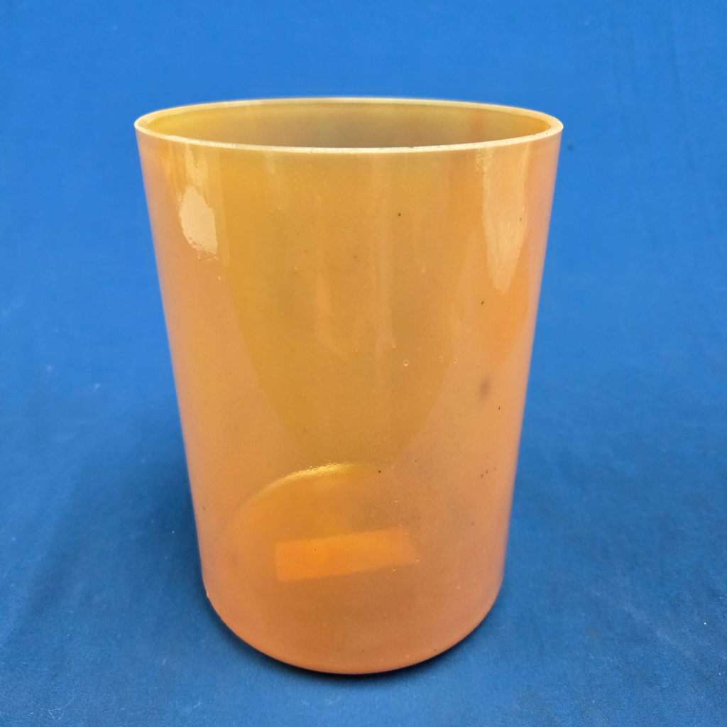 [#4192] Peach Garnet Infused Quartz Crystal Singing Bowl | 6" | 5C+16 | 528 Hz