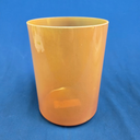 [#4195] Peach Garnet Infused Quartz Crystal Singing Bowl | 6" | 5C+2 | 524 Hz