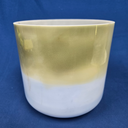[#4211] Spearmint & Blueberry Infused Quartz Crystal Singing Bowl | 8" | 4 C# -18 | 274 Hz