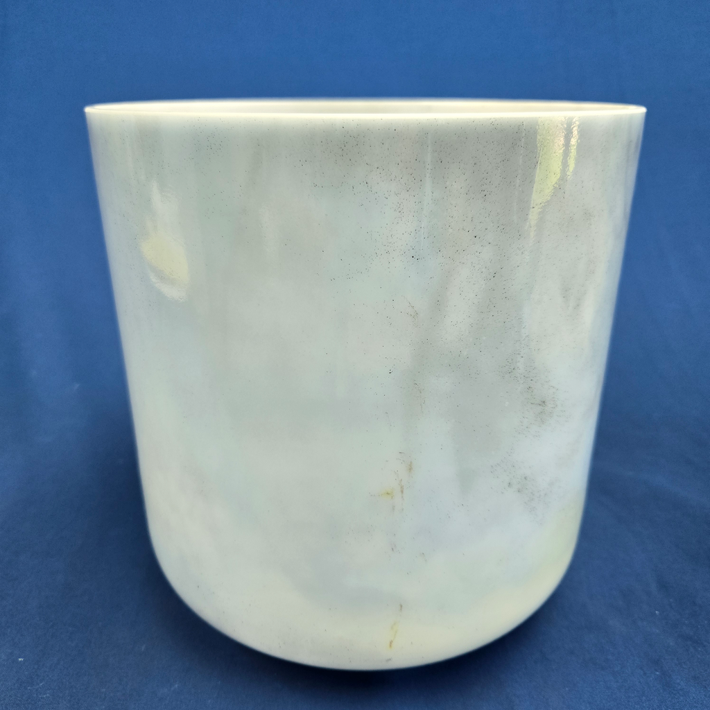 [#4219] Apatite Infused Quartz Crystal Singing Bowl | 8" | 4 C# +38 | 283 Hz