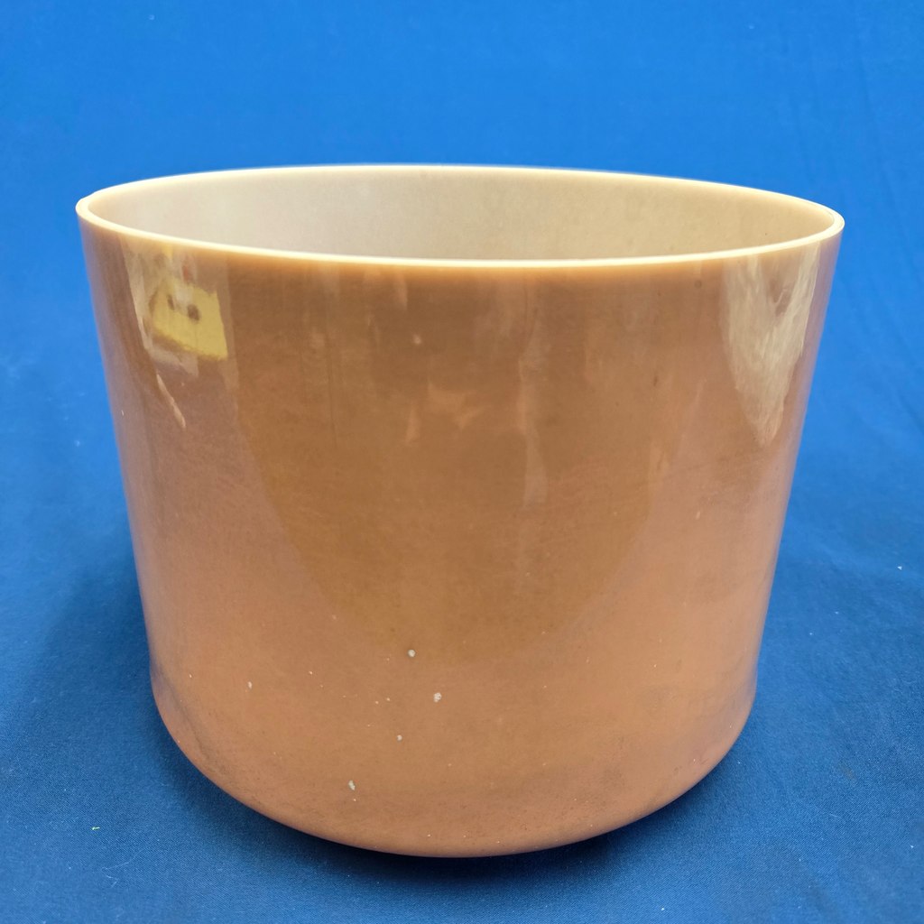 [#4230] Cacao Infused Quartz Crystal Singing Bowl | 8" | 3 A -18 | 217 Hz