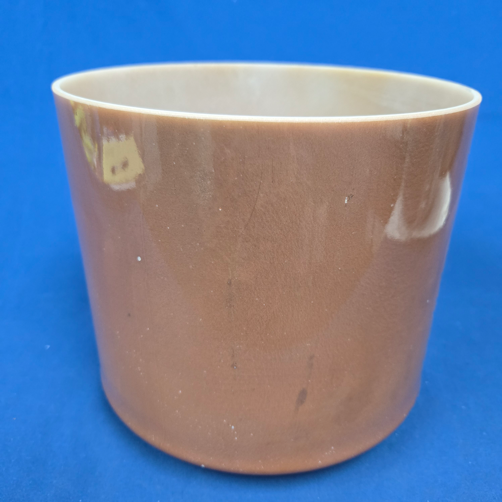 [#4232] Cacao Infused Quartz Crystal Singing Bowl | 8" | 3 A# +32 | 237 Hz