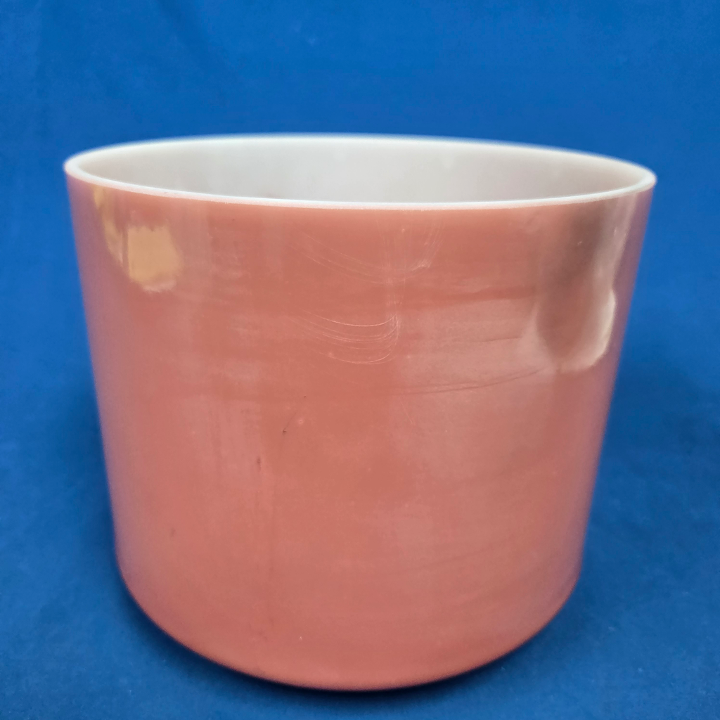 [#4249] Rose Quartz Infused Quartz Crystal Singing Bowl | 8" | 4 D# -46 | 302 Hz