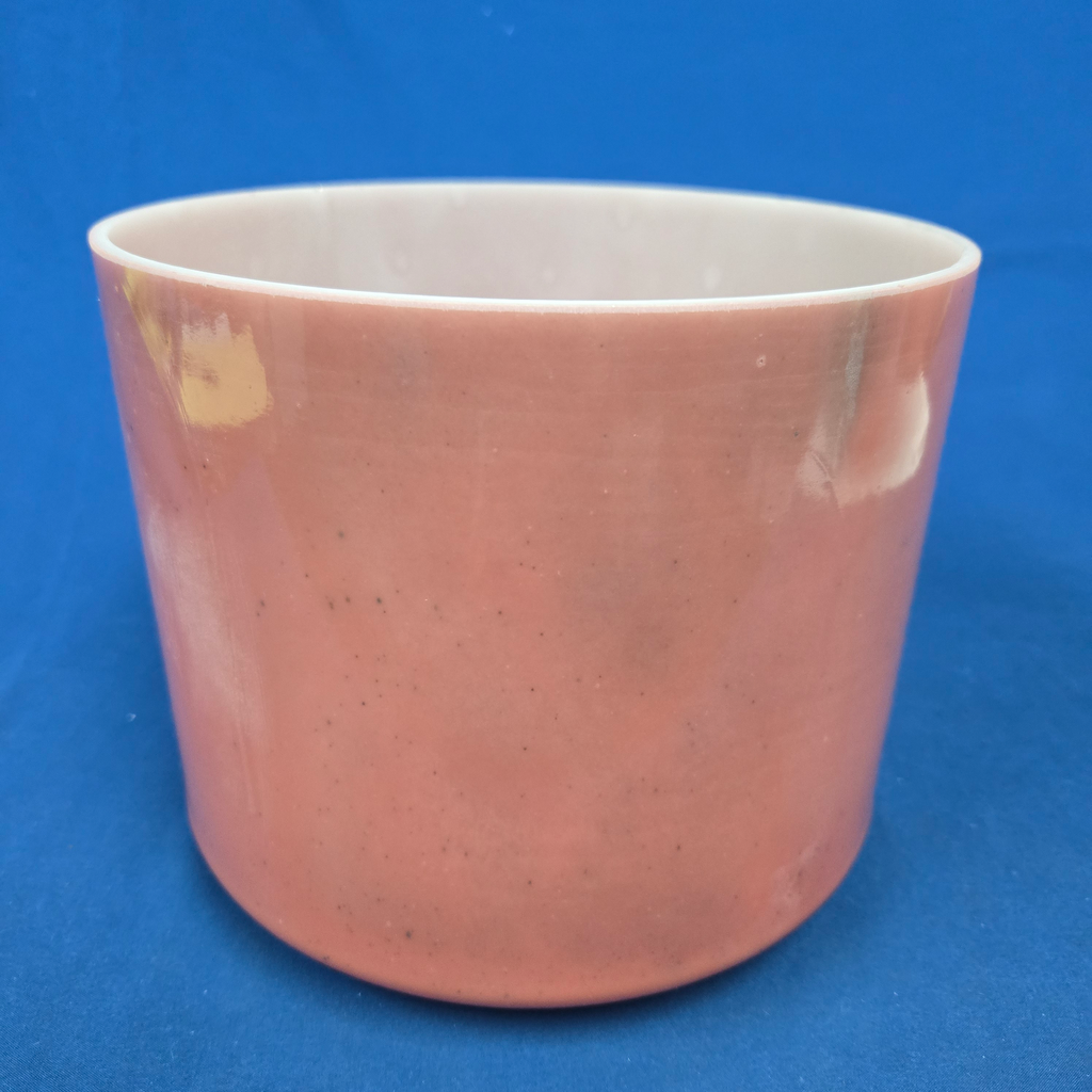[#4253] Rose Quartz Infused Quartz Crystal Singing Bowl | 8" | 4 D# -35 | 304 Hz
