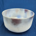 [#4271] Lepidolite Infused Quartz Crystal Singing Bowl | 14" | 3 G# +39 | 212 Hz