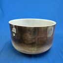 [#4280] Cacao Infused Quartz Crystal Singing Bowl | 14" | 3 F -5 | 174 Hz