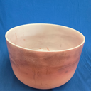 [#4287] Rose Quartz Infused Quartz Crystal Singing Bowl | 14" | 3 E -12 | 163 Hz