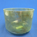 [#4328] Green Amethyst Infused Quartz Crystal Singing Bowl | 9" | 4 F# +30 | 376 Hz