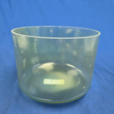 [#4336] Dioptase Infused Quartz Crystal Singing Bowl | 9" | 4 E +14 | 332 Hz