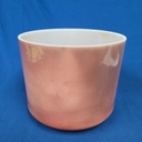 [#4370] Rose Quartz Infused Quartz Crystal Singing Bowl | 9" | 4 C# +17 | 280 Hz