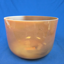 [#4425] Peach Garnet Infused Quartz Crystal Singing Bowl | 10" | 3G# 0 | 207 Hz