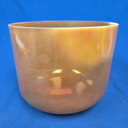 [#4426] Peach Garnet Infused Quartz Crystal Singing Bowl | 10" | 4C -25 | 257 Hz