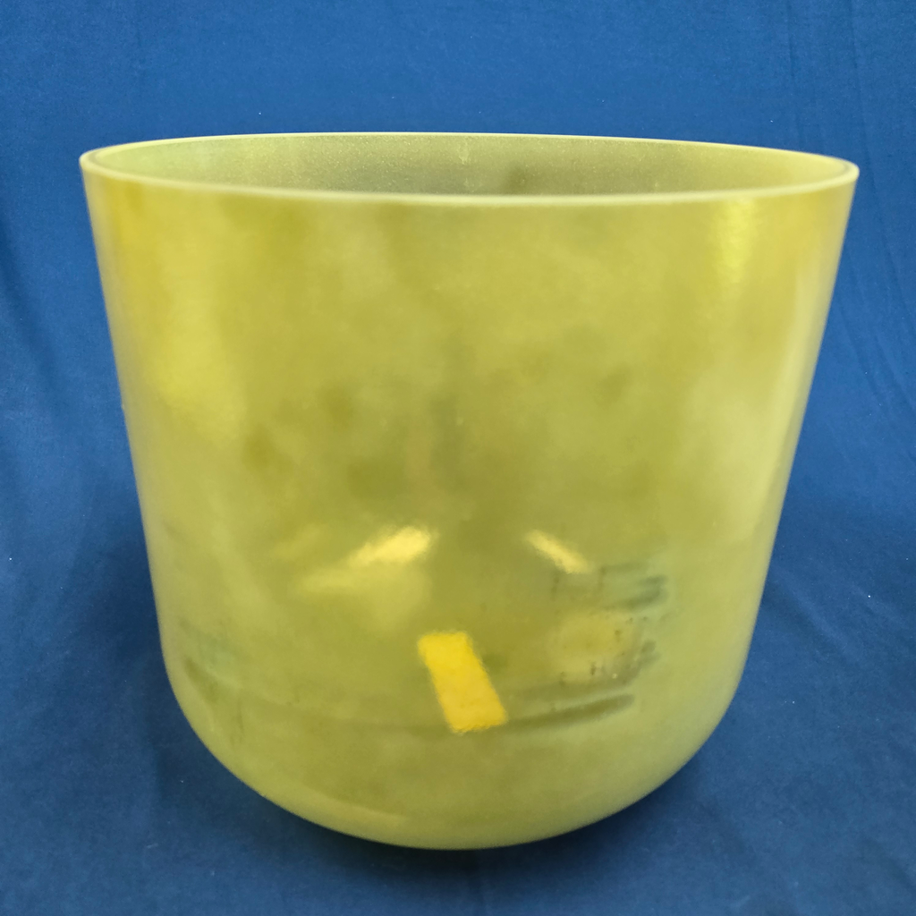 [#4430] Citrine Infused Quartz Crystal Singing Bowl | 10" | 4C# -19 | 274 Hz