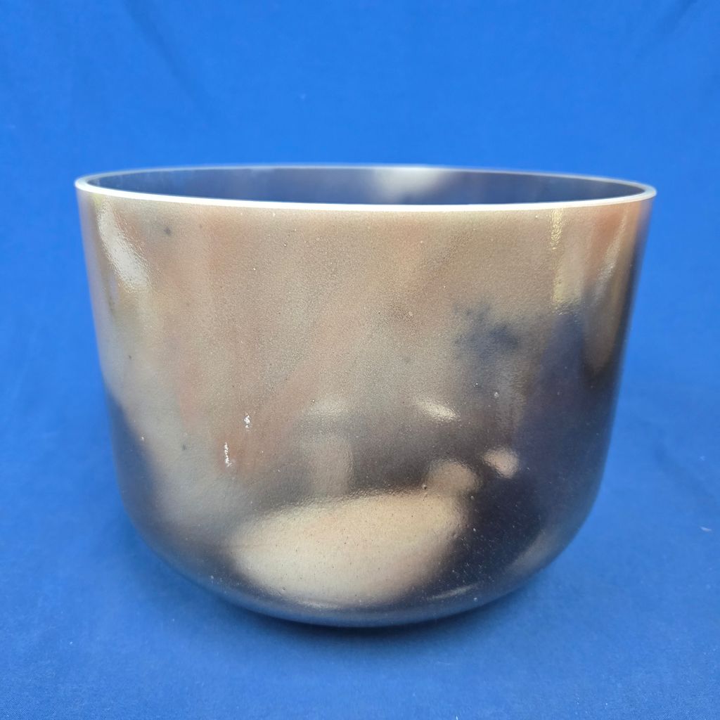 [#4439] Red Spinel Infused Quartz Crystal Singing Bowl | 10" | 3A# -47 | 227 Hz