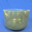 [#4445] Moldavite Infused Quartz Crystal Singing Bowl | 10" | 4C# +43 | 284 Hz