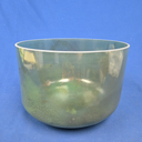 [#4446] Moldavite Infused Quartz Crystal Singing Bowl | 10" | 4C +13 | 263 Hz