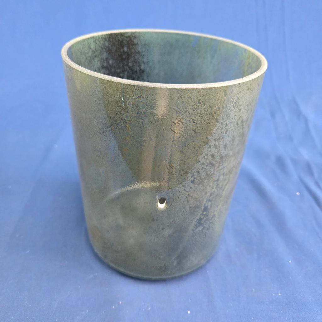 [#4453] Dioptase Infused Quartz Crystal Singing Bowl | 6" | 5C-39 | 511 Hz