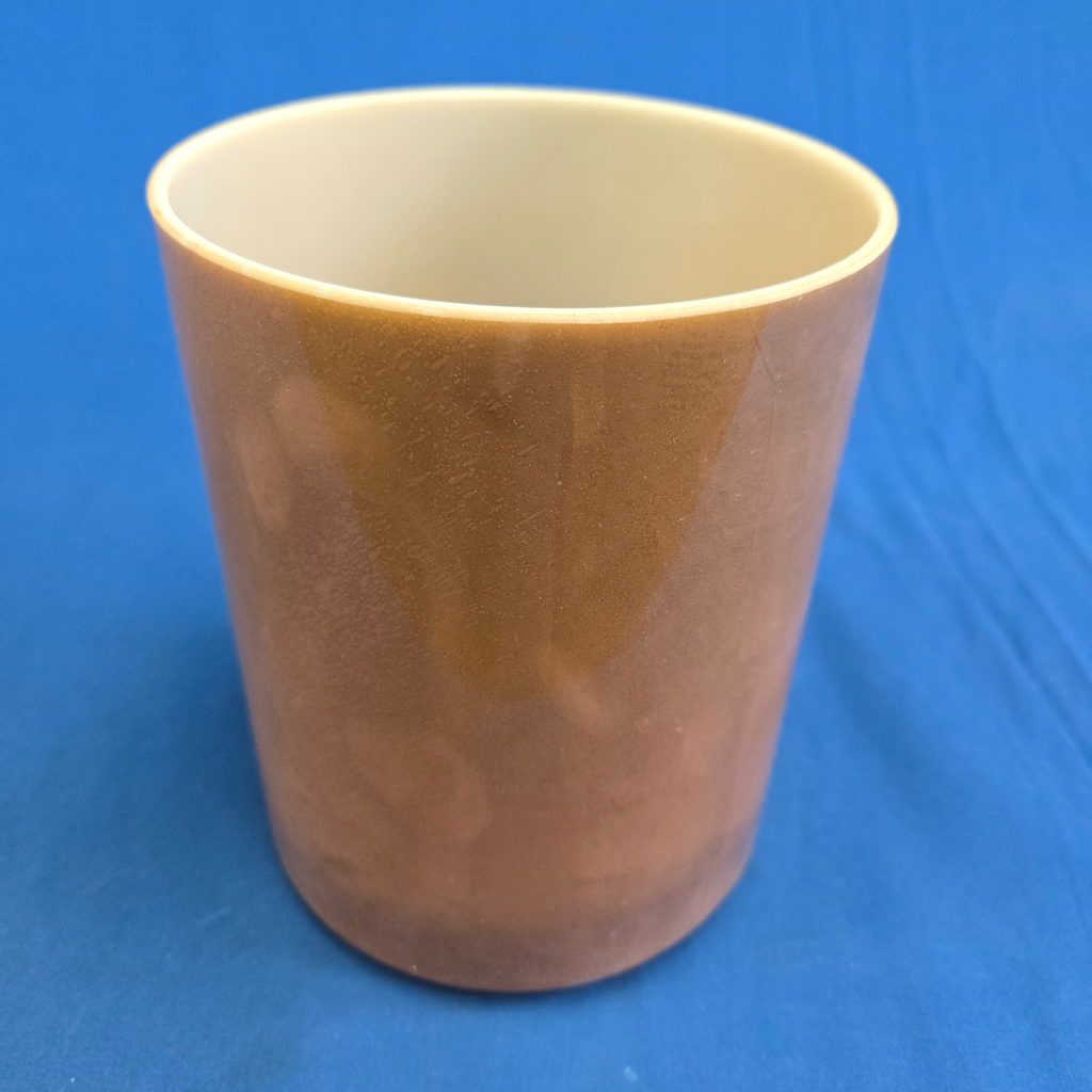 [#4457] Cacao Infused Quartz Crystal Singing Bowl | 6" | 4B-21 | 487 Hz