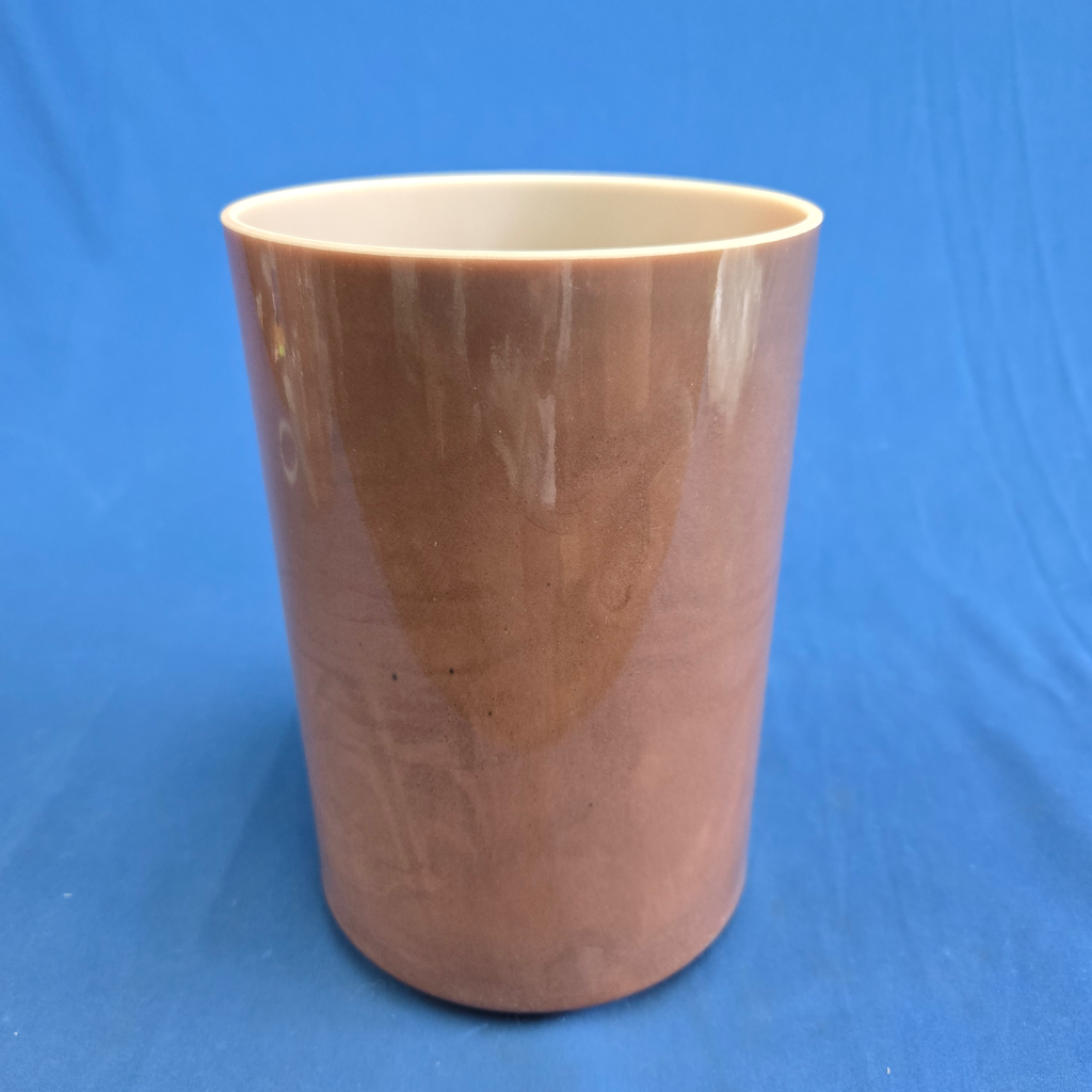 [4463] [#4463] Cacao Infused Quartz Crystal Singing Bowl | 6" | 4A0 | 439 Hz