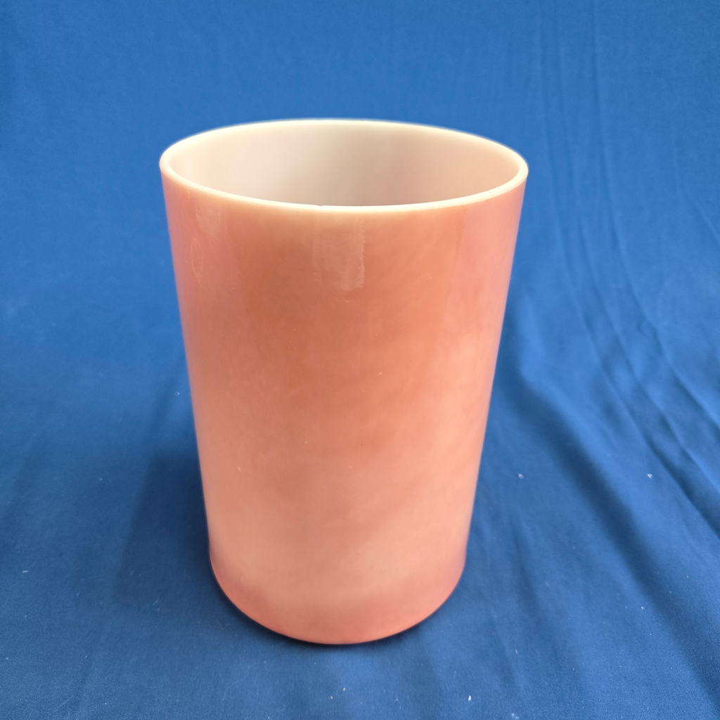[#4473] Rose Quartz Infused Quartz Crystal Singing Bowl | 6" | 4A#-40 | 455 Hz