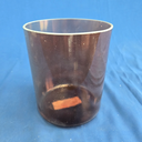 [#4474] Red Spinel Infused Quartz Crystal Singing Bowl | 6" | 4B+15 | 498 Hz