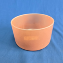 [#4499] Peach Garnet Infused Quartz Crystal Singing Bowl | 6" | 5F-14 | 692 Hz