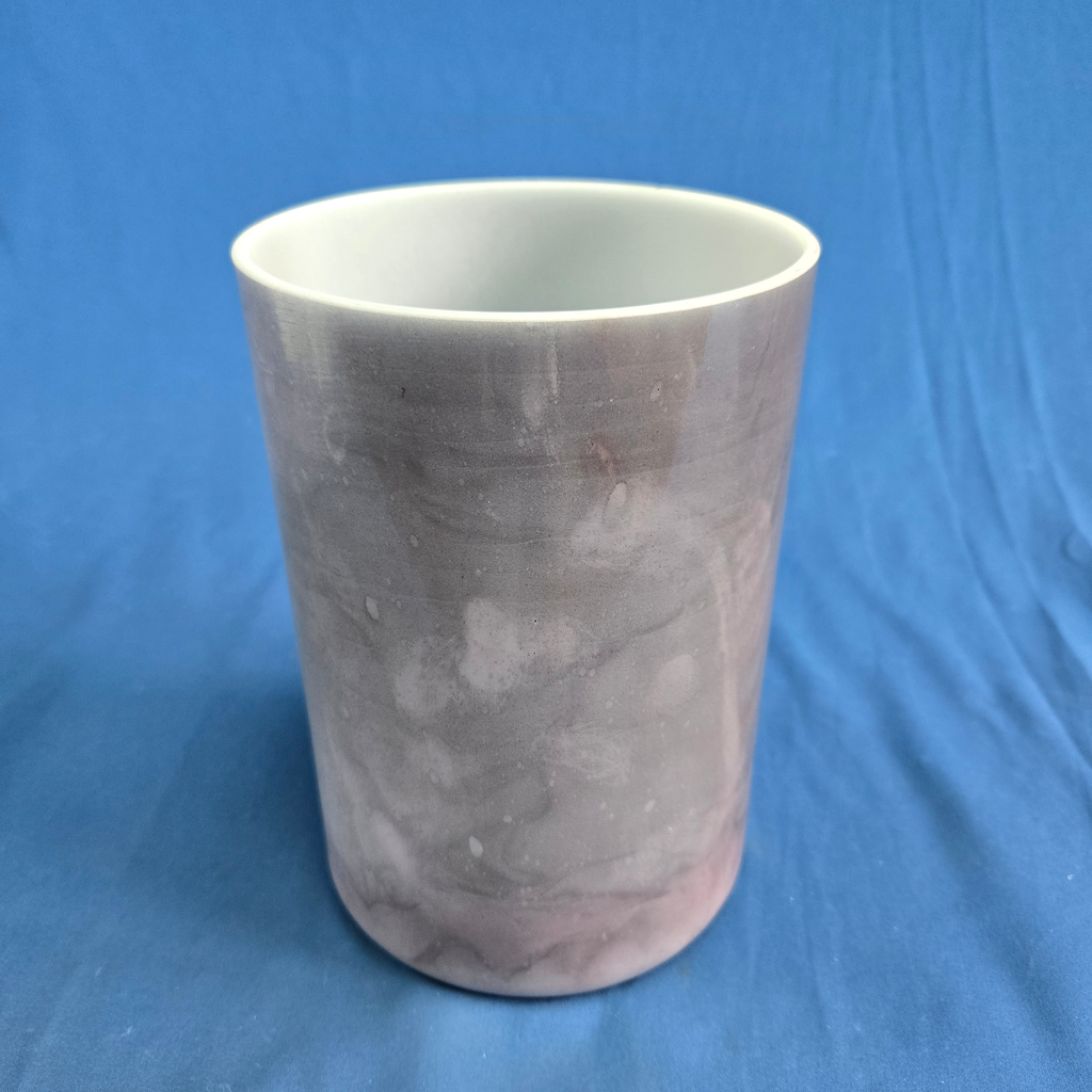 [#4506] Malaya Purple Garnet Infused Quartz Crystal Singing Bowl | 6" | 5C-5 | 521 Hz