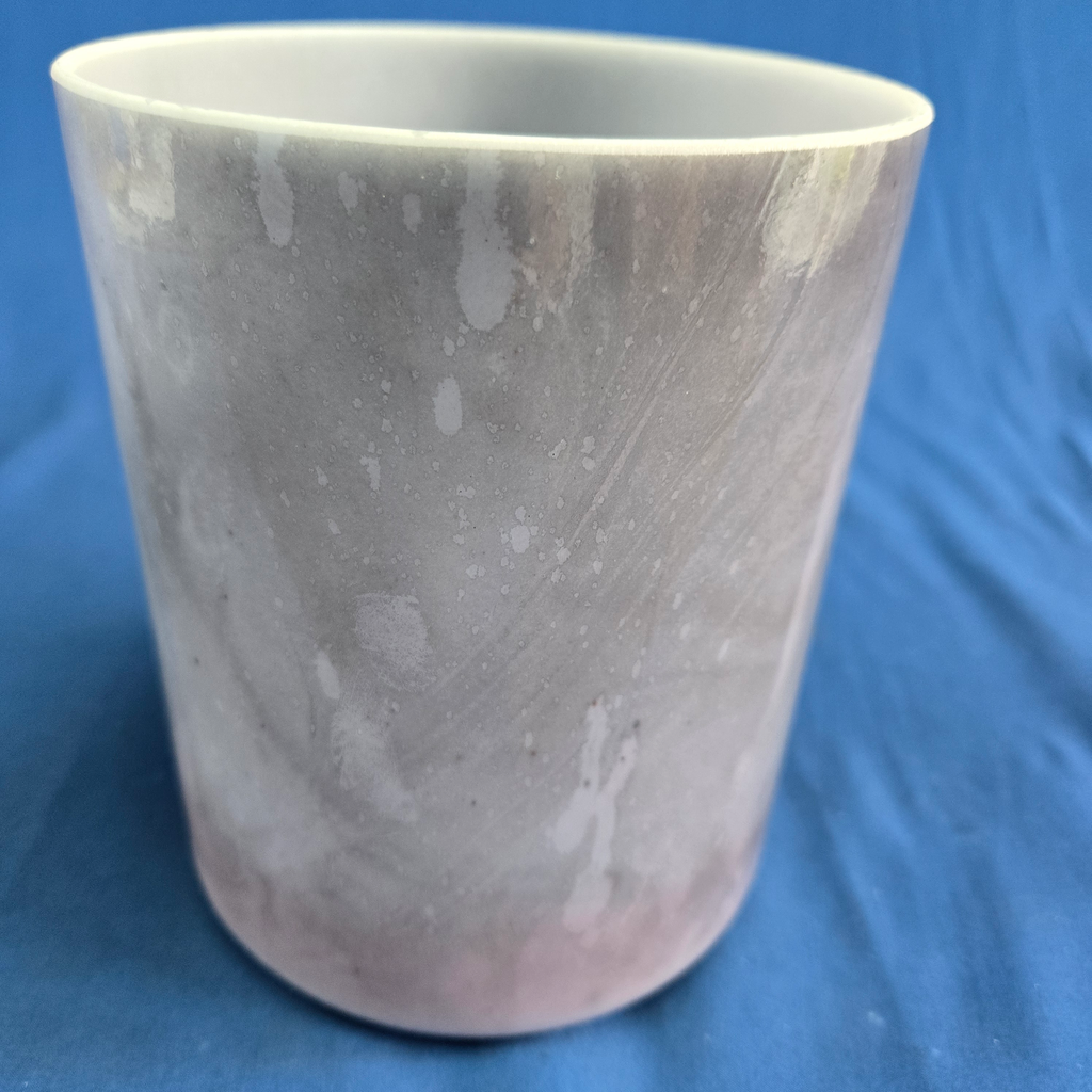 [#4508] Malaya Purple Garnet Infused Quartz Crystal Singing Bowl | 6" | 4A+46 | 451 Hz