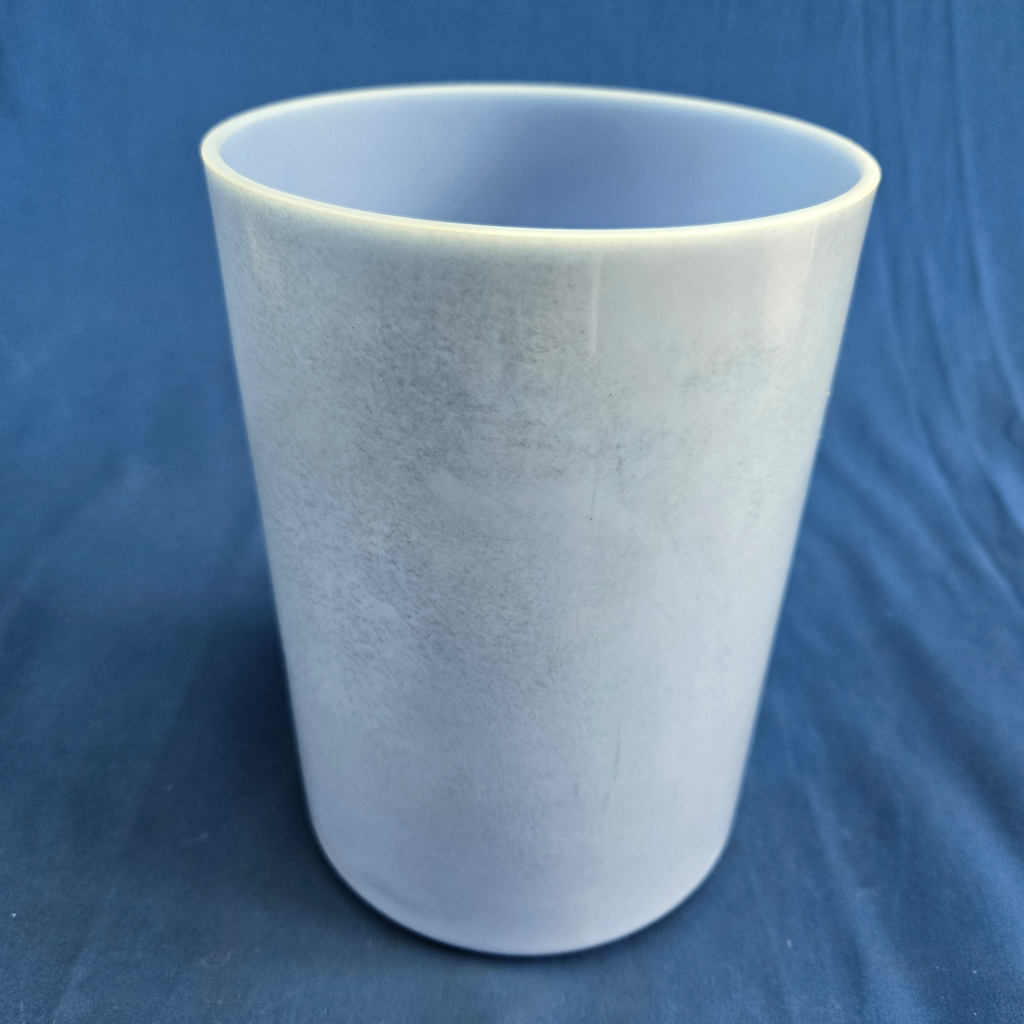 [4517] [#4517] Blue Topaz Infused Quartz Crystal Singing Bowl | 6" | 4B+5 | 495 Hz