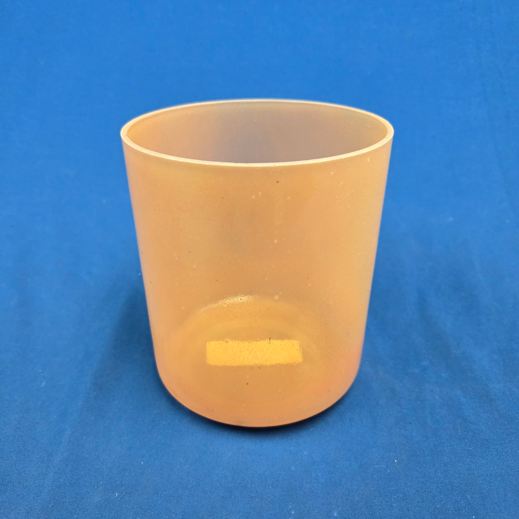 [#4535] Orange Sapphire Infused Quartz Crystal Singing Bowl | 6" | 4A#+20 | 471 Hz