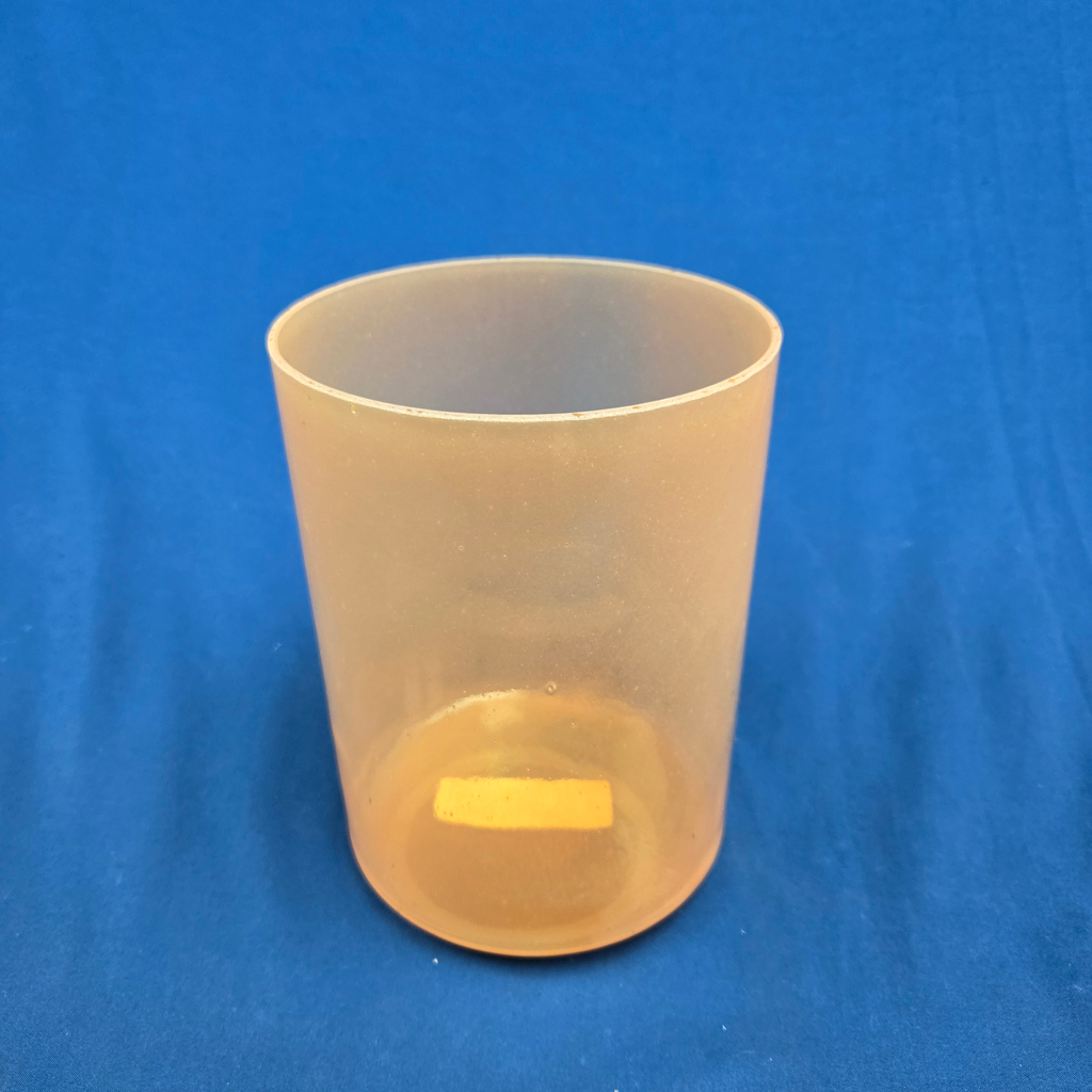[#4539] Orange Sapphire Infused Quartz Crystal Singing Bowl | 6" | 4F+34 | 356 Hz