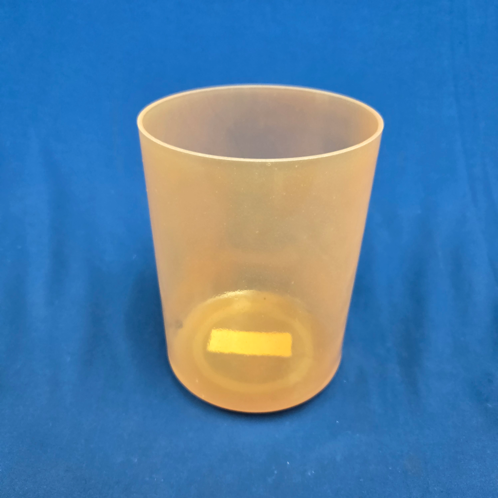[#4540] Orange Sapphire Infused Quartz Crystal Singing Bowl | 6" | 4F#-5 | 369 Hz