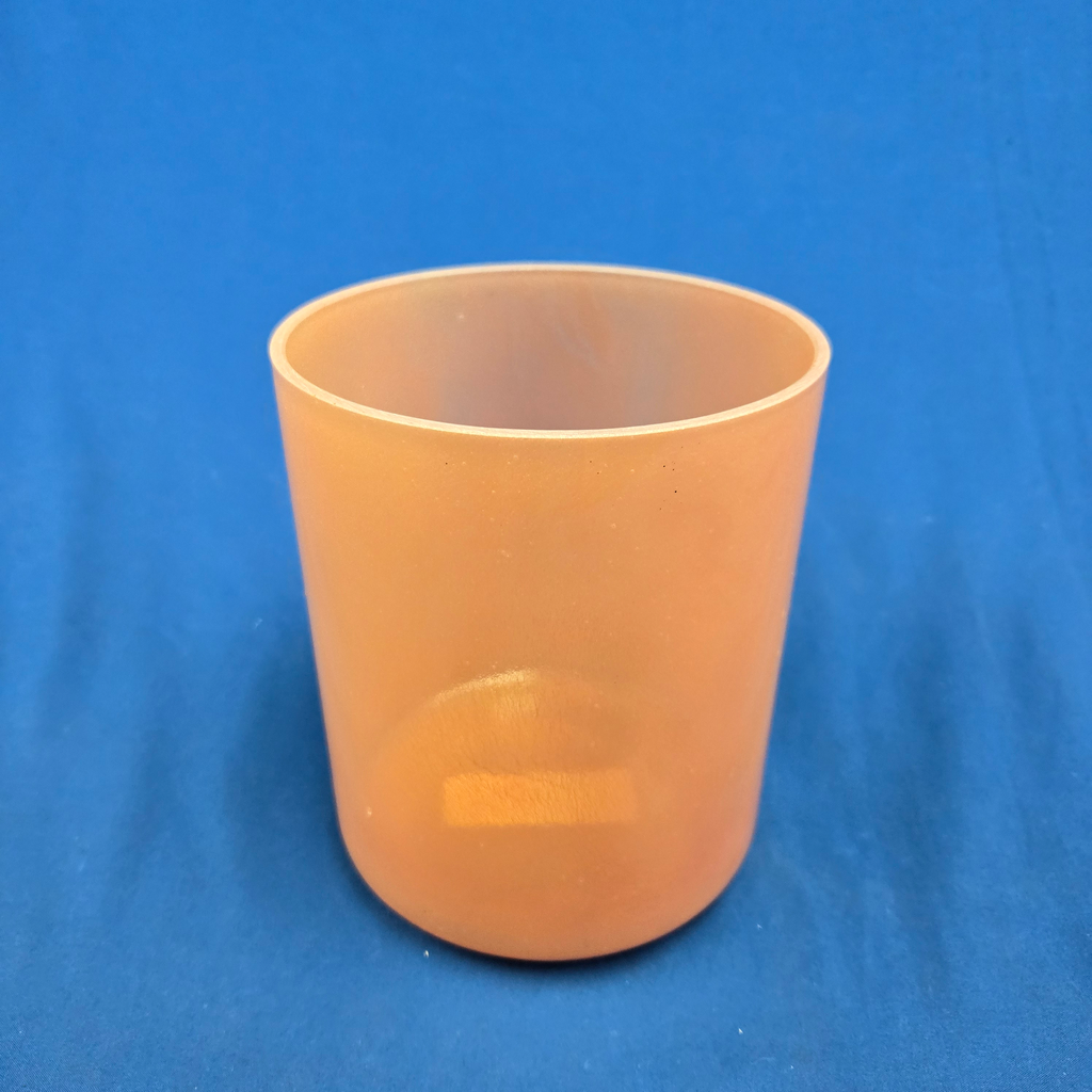 [#4541] Orange Sapphire Infused Quartz Crystal Singing Bowl | 6" | 5C+45 | 537 Hz