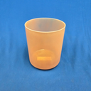 [#4543] Orange Sapphire Infused Quartz Crystal Singing Bowl | 6" | 4B+40 | 505 Hz