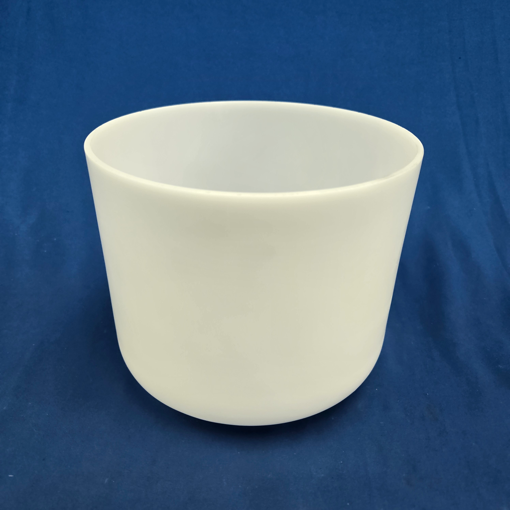 [#4549] Opaque Quartz Crystal Singing Bowl | 8" | 4D+42 | 319 Hz