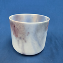 [#4555] Lepidolite Infused Quartz Crystal Singing Bowl | 8" | 4C-42 | 256 Hz