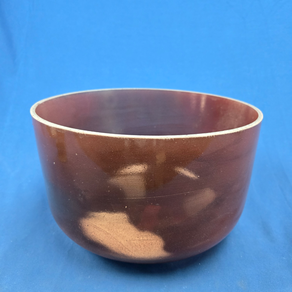 [#4565] Red Spinel Infused Quartz Crystal Singing Bowl | 12" | 3A+27 | 223 Hz
