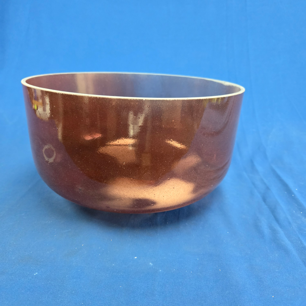 [#4568] Red Spinel Infused Quartz Crystal Singing Bowl | 12" | 3A#+31 | 237 Hz