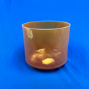 [#4569] Spessartite Infused Quartz Crystal Singing Bowl | 9" | 3A#-48 | 226 Hz