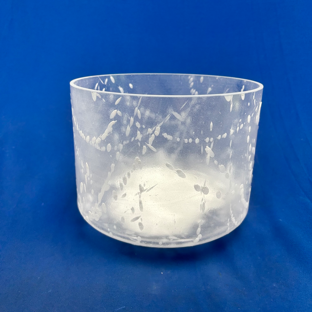 [#4579] Apophyllite Infused Quartz Crystal Singing Bowl | 9" | 4C#+16 | 279 Hz