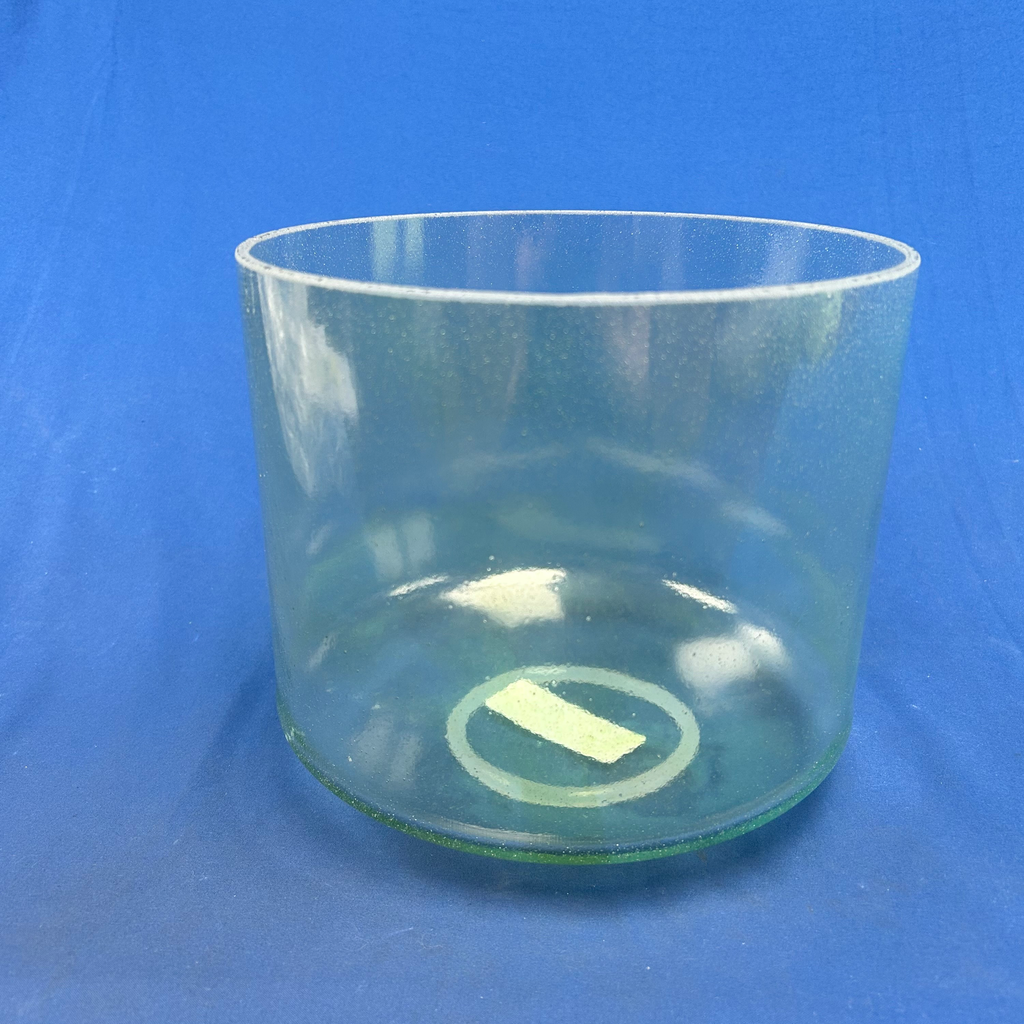 [#4581] Green Amethyst Infused Quartz Crystal Singing Bowl | 9" | 4D-15 | 291 Hz