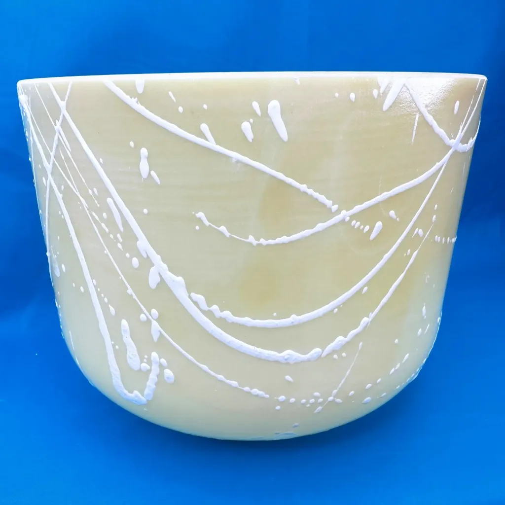 [1963] Devalite Quartz Crystal Singing Bowl | 10" A Note | A=432 Tuning | #1963