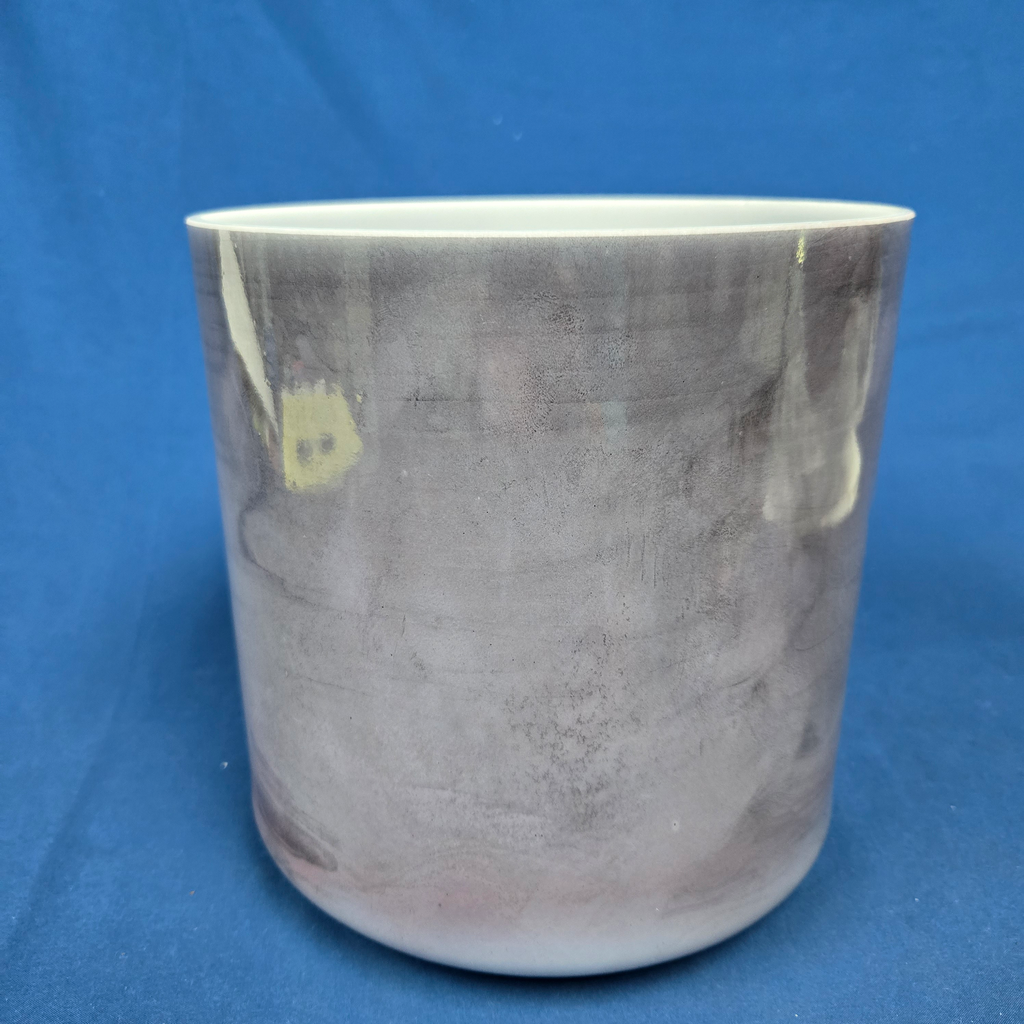 [4617] Malaya Purple Garnet Infused Quartz Crystal Singing Bowl | 8" | 4 E -22 | 325 Hz