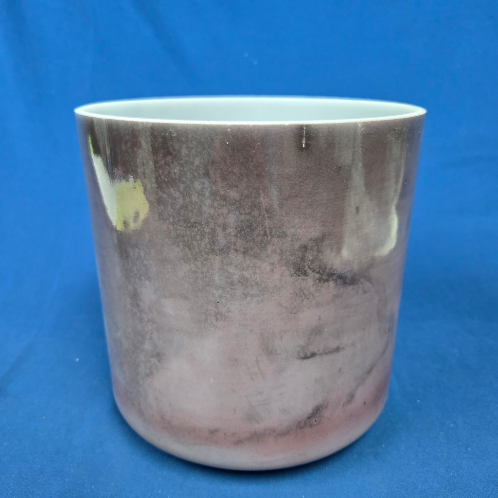 [4624] Malaya Purple Garnet Infused Quartz Crystal Singing Bowl | 8" | 4 D# +4 | 312 Hz