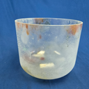 [4636] Fluorite Infused Quartz Crystal Singing Bowl | 10" | 3A#-12 | 231 Hz