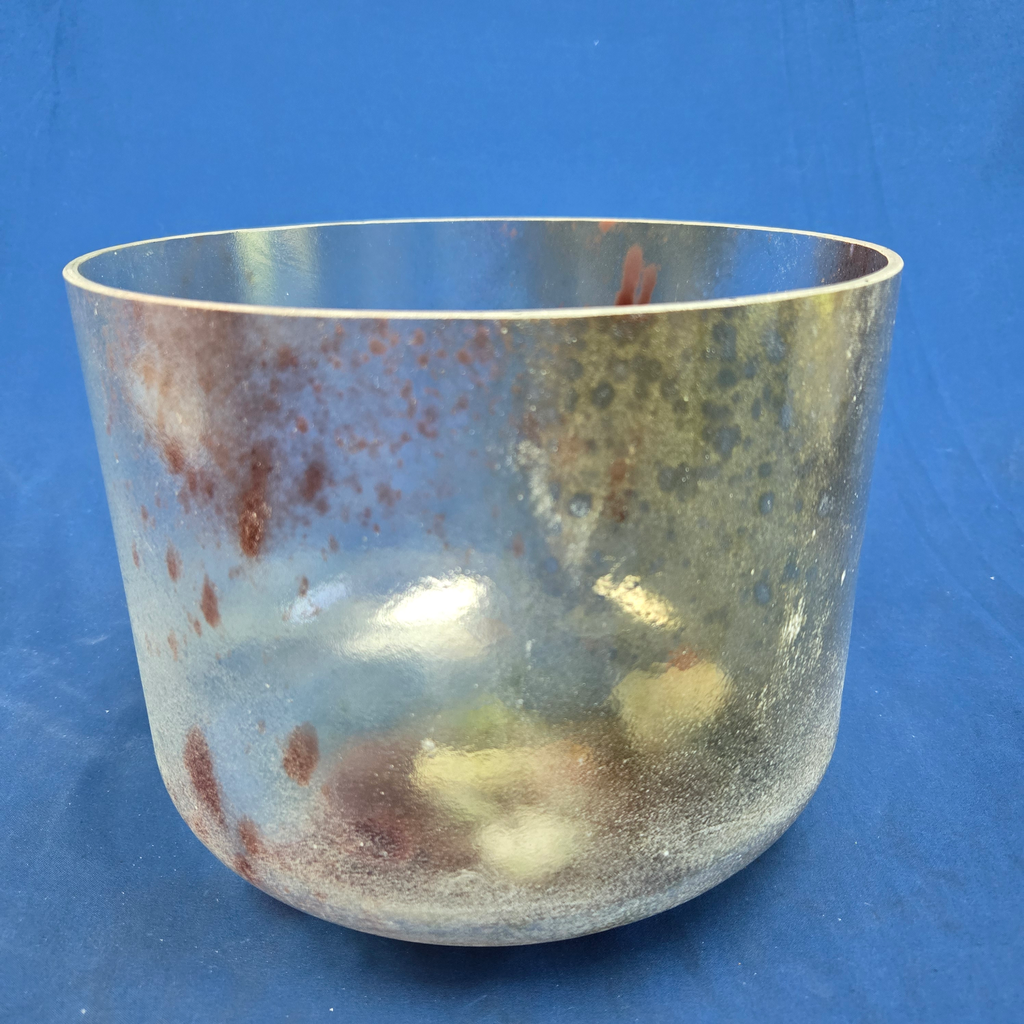 [4641] Fluorite Infused Quartz Crystal Singing Bowl | 10" | 3A+10 | 221 Hz