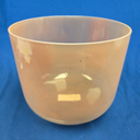 [4698] Orange Sapphire Infused Quartz Crystal Singing Bowl | 10" | 3F#-43 | 180 Hz
