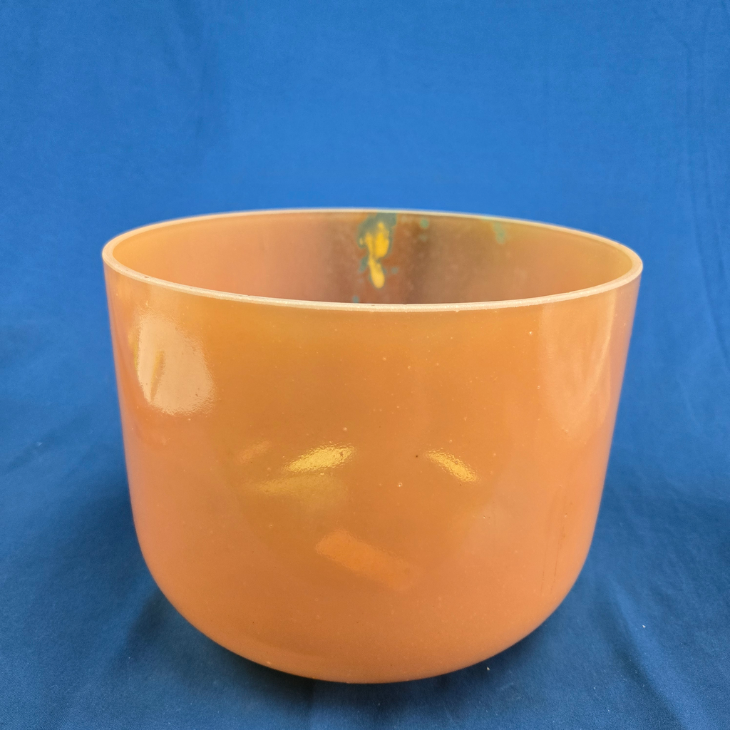 [4701] Orange Sapphire Infused Quartz Crystal Singing Bowl | 10" | 3A#-10 | 231 Hz