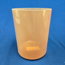 [4708] Orange Sapphire Infused Quartz Crystal Singing Bowl | 6" | 4B+15 | 498 Hz